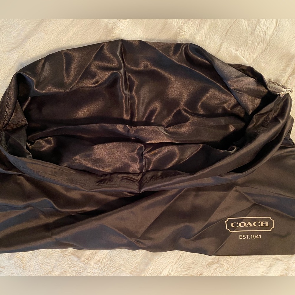 Coach silk dust cover & storage cover bag